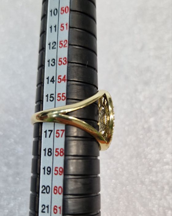 Złoty pierścionek z cyrkoniami Nowy PR 585 rozm 16