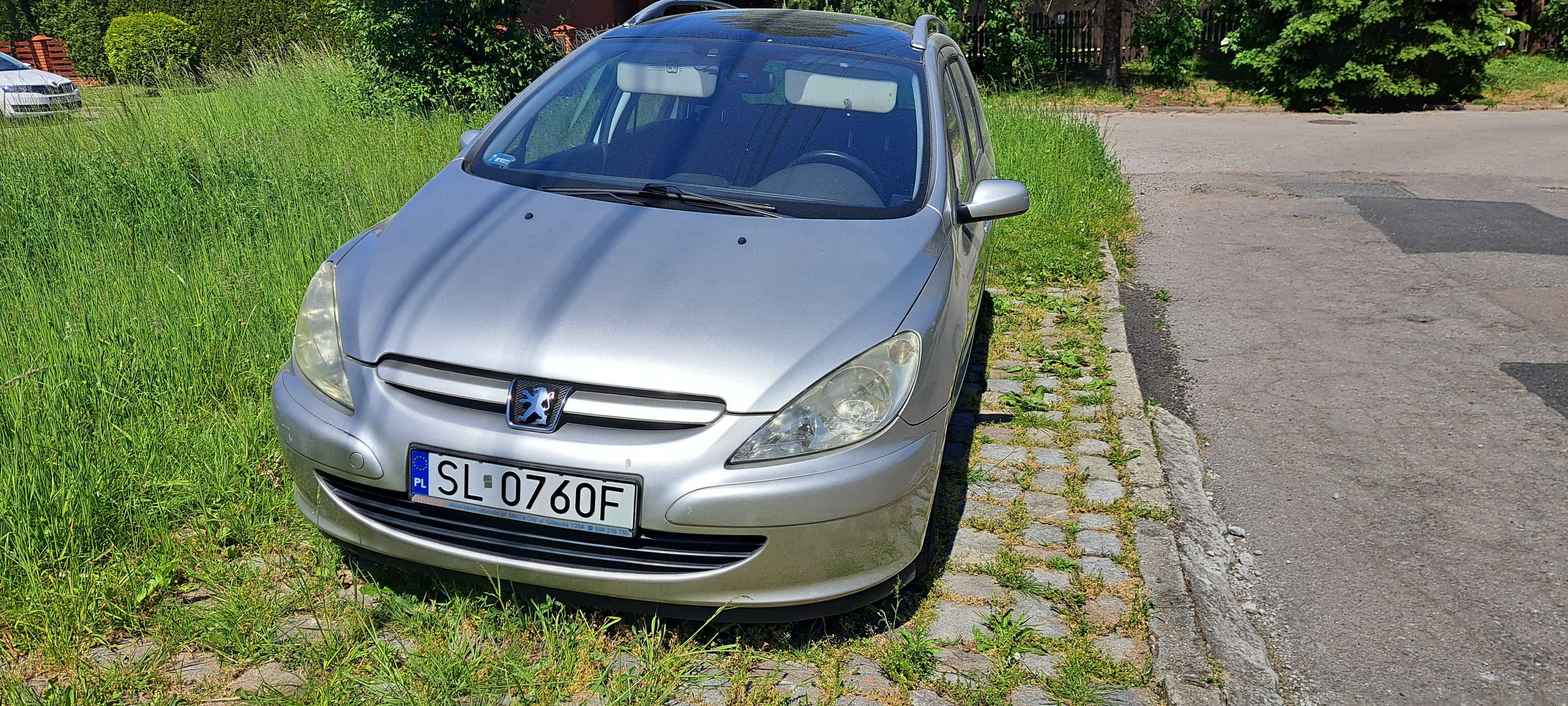 Peugeot 307 SW gaz, hak, uszkodzone sprzegło