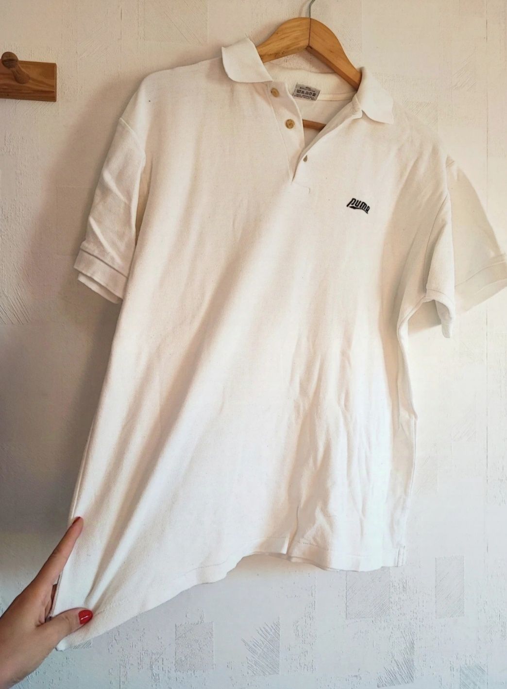 Puma koszulka męska polo M biała Basic lato