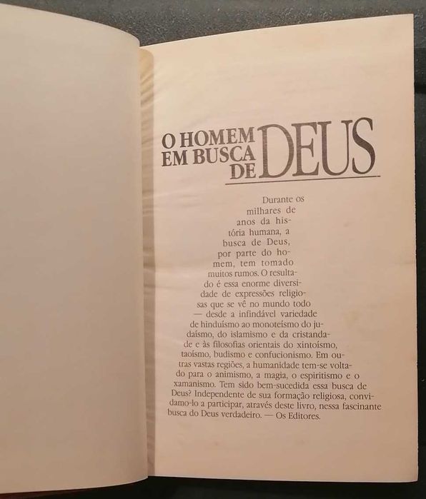 O Homem em Busca de Deus