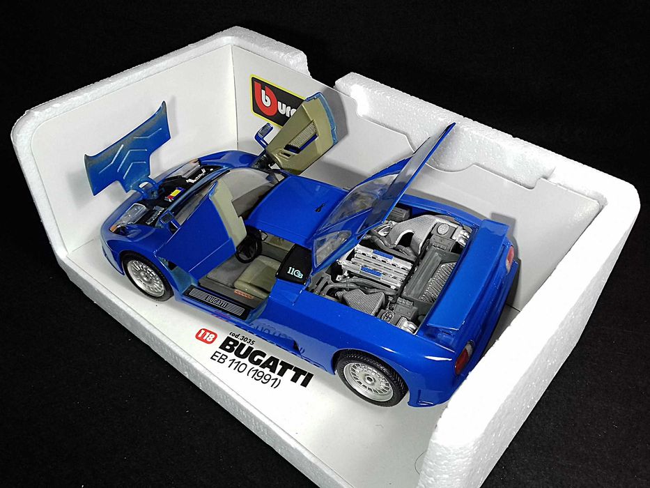 Burago 1:18 - Bugatti EB 110 de 1991, caixa original - made in Italy