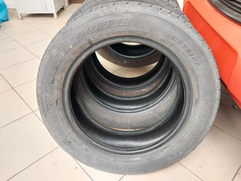 Opony letnie R15 175/65 w bardzo dobrym stanie Dunlop 4 sztuki