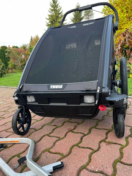 Dwuosobowa przyczepka rowerowa Thule Chariot Sport 2 + Jogging Kit 2
