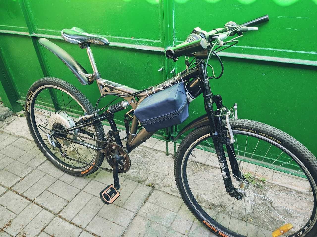 Електровелосипед двухподвес MTB /ровер 500W (450) 36V +акумулятор 12Ah