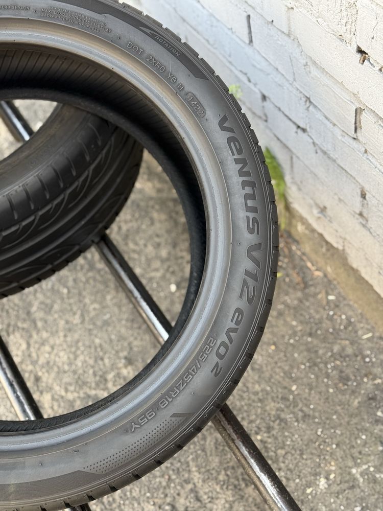 Топова шина‼️Hankook Ventus V12 evo2 95Y 225/45 r18 7.7мм 2022рік