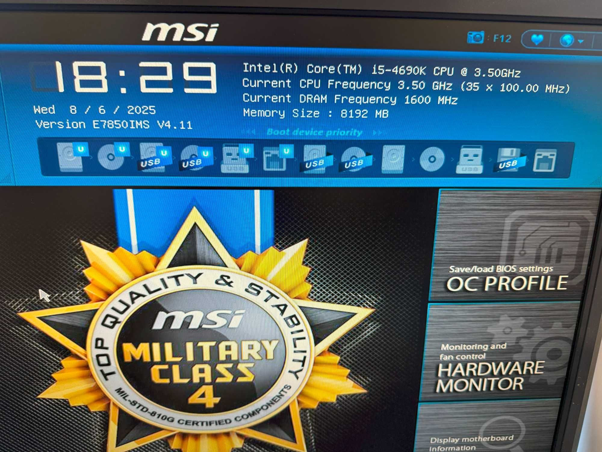 Продам комплект Intel Core i5-4690K та MSI Z97 PC Mate