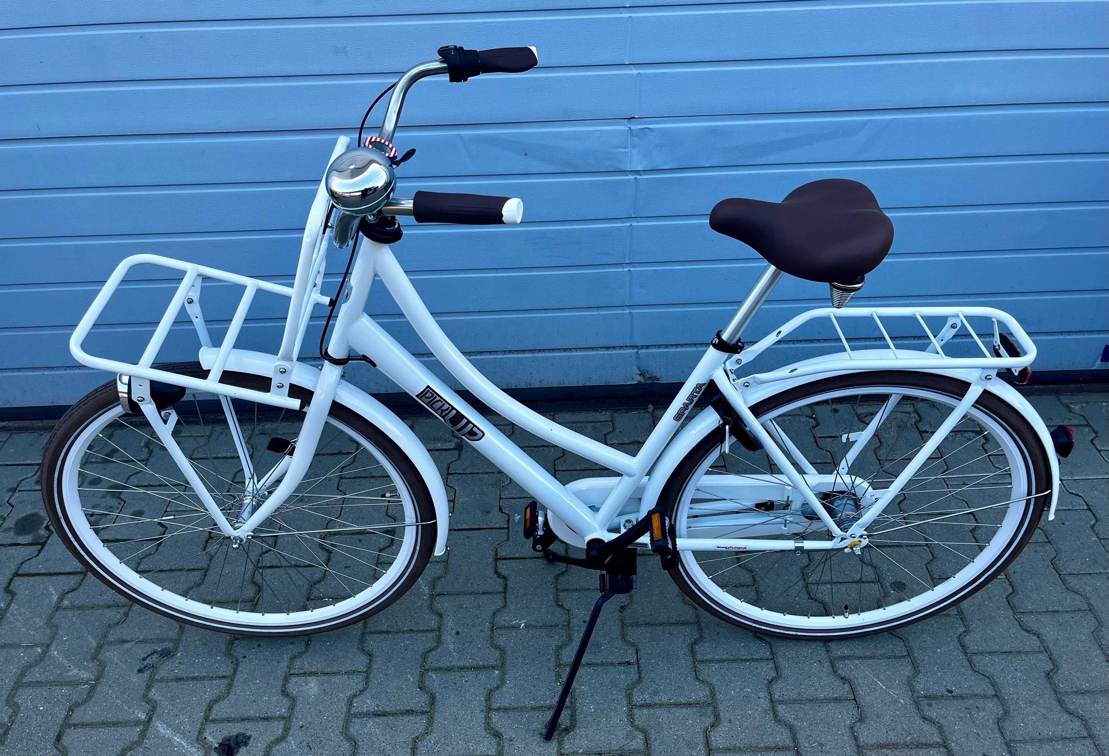 Rower miejski holenderski - Sparta Pick-Up Rozmiar 49 - biały jak NOWY