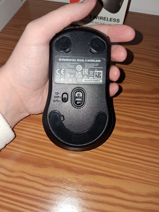 Rato Óptico SteelSeries Rival 3 Wireless/Bluetooth 18000DPI Preto