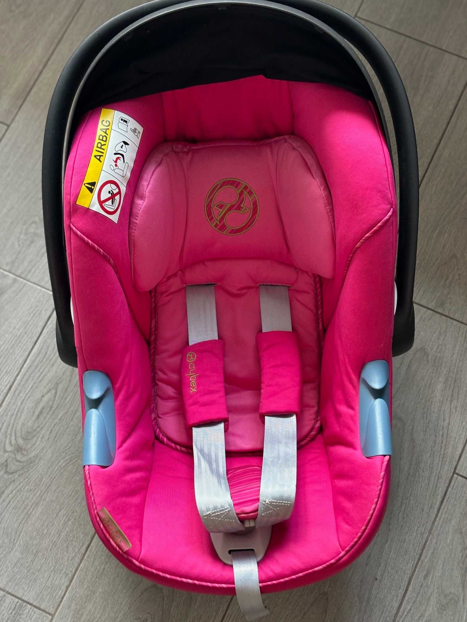 Автокрісло Cybex Aton M i-size рожеве для немовлят