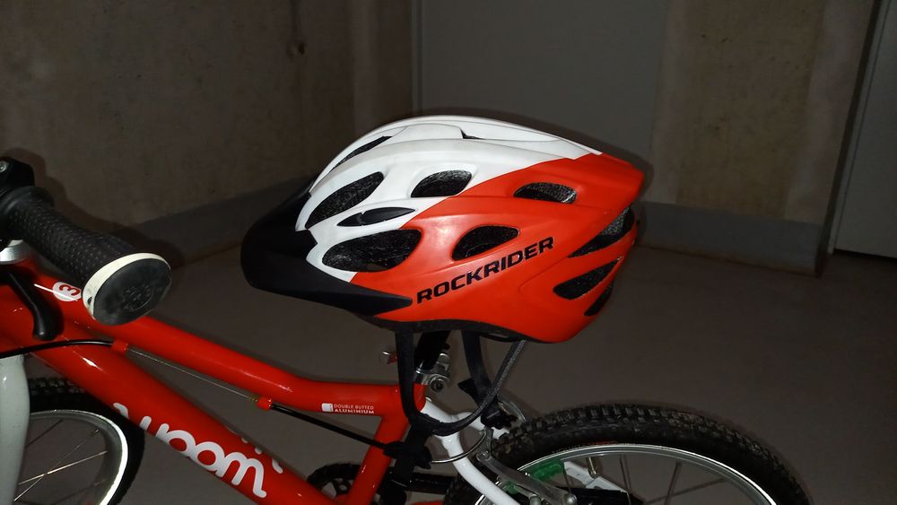 Kask rockrider BTWIN MTB 500 red 51-56
