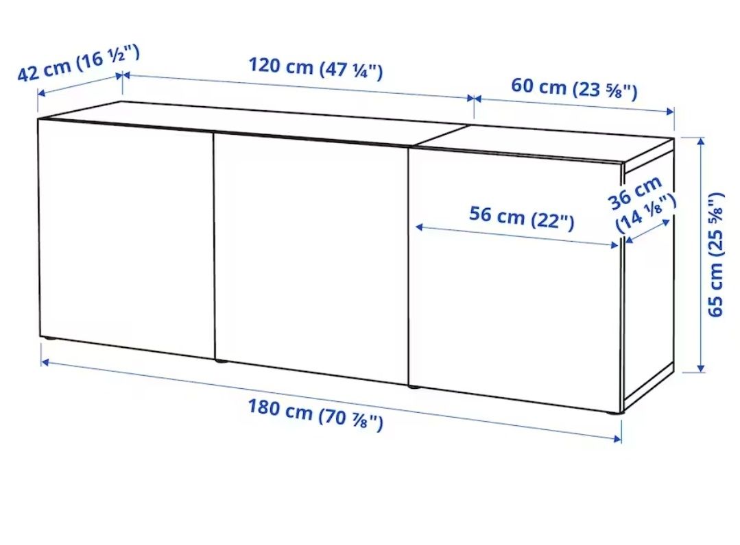 Szafka modułowa Besta Ikea, szafka Besta