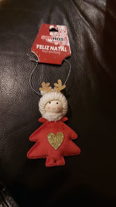 Conjunto de várias decorações de Natal