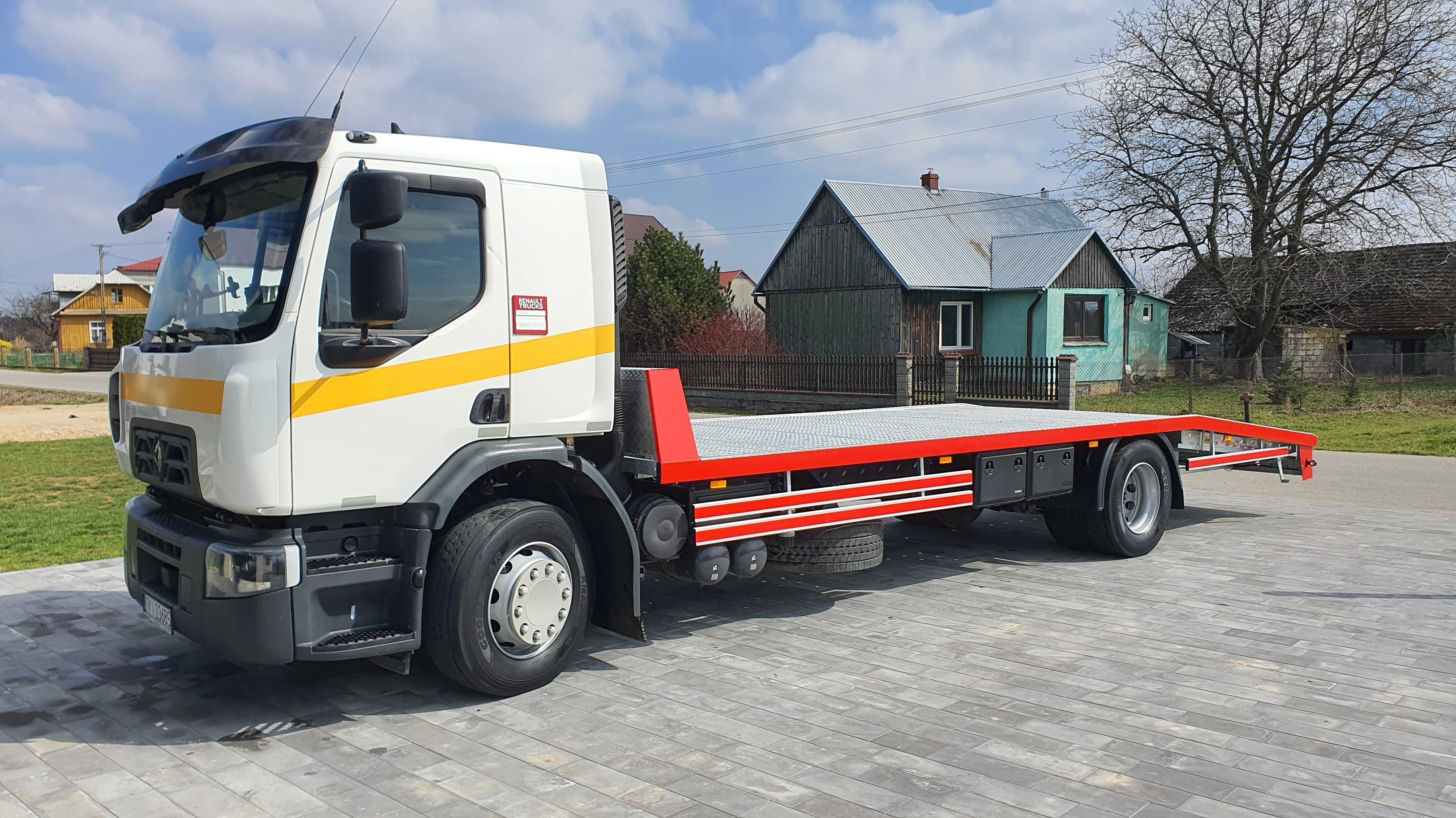 Renault Gama D18 17r auto laweta nowy najazd pomoc drogowa Volvo FE