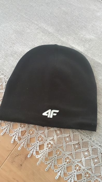 Czapka zimowa męska z polarem w środku kolor czarny