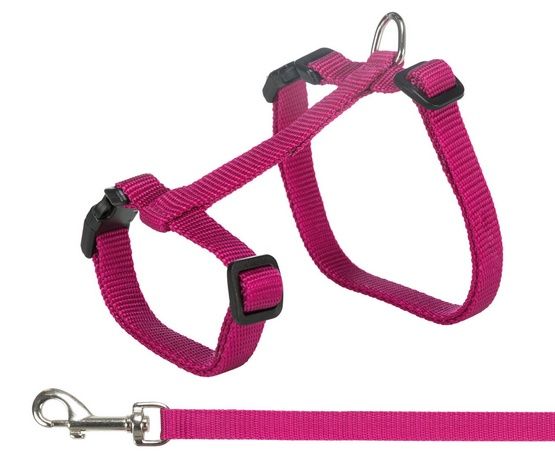 Mocne bezpieczne szelki ze smyczą 1,2m dla dużego kota Trixie 34-57cm