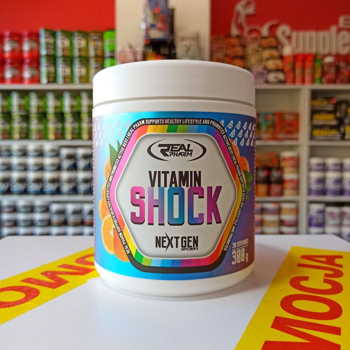 Real Pharm VItamin Shock 300g Witaminy, Minerały, Ashwagandha