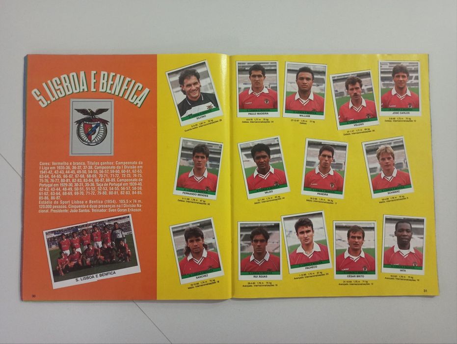 Caderneta Futebol 91