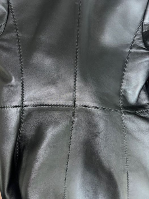 Кожаный пиджак Artem Smirnov.