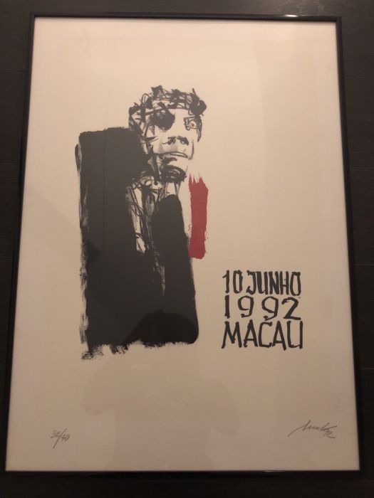 Serigrafia de Artur Bual (1926 a 1999) - Macau / Camões