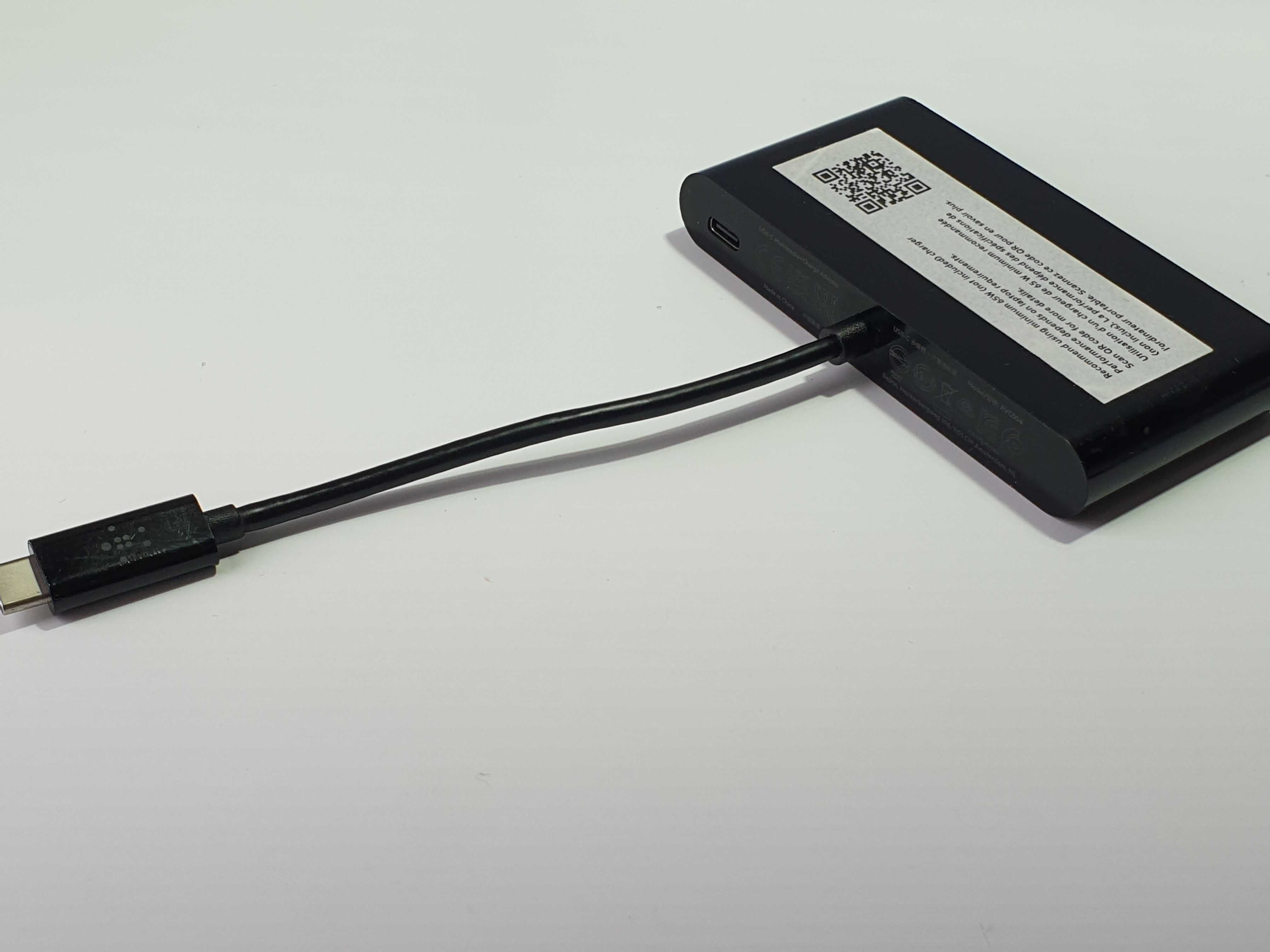 USB-C to Ethernet HDMI VGA USB-A 100W PD Belkin avc004