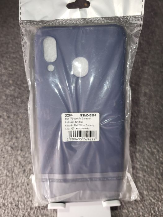 Etui Samsung A20/A30 - ciemnoniebieskie