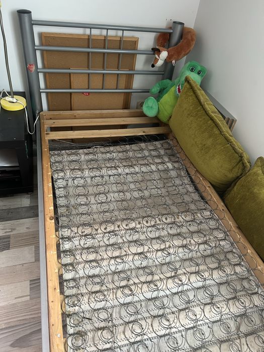 Metalowe łożko 90x200