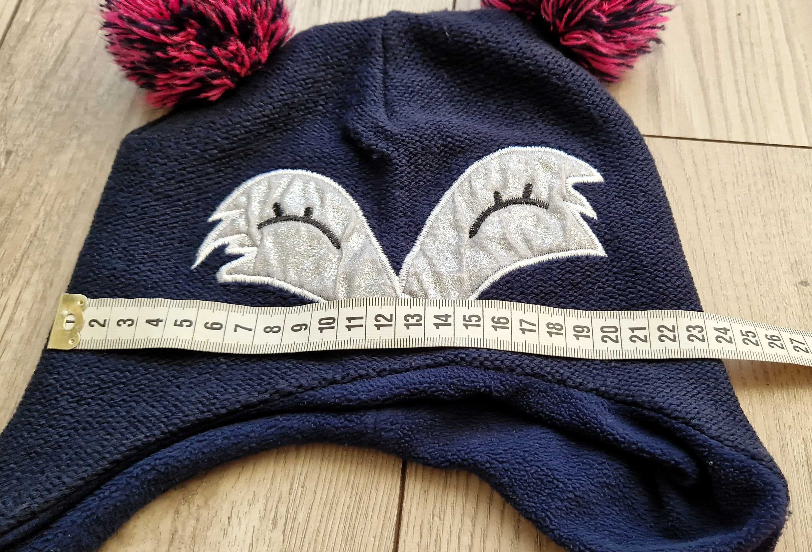 Komplet czapka i rękawiczki firmy SMYK dla dziewczynki na 4-6 lat