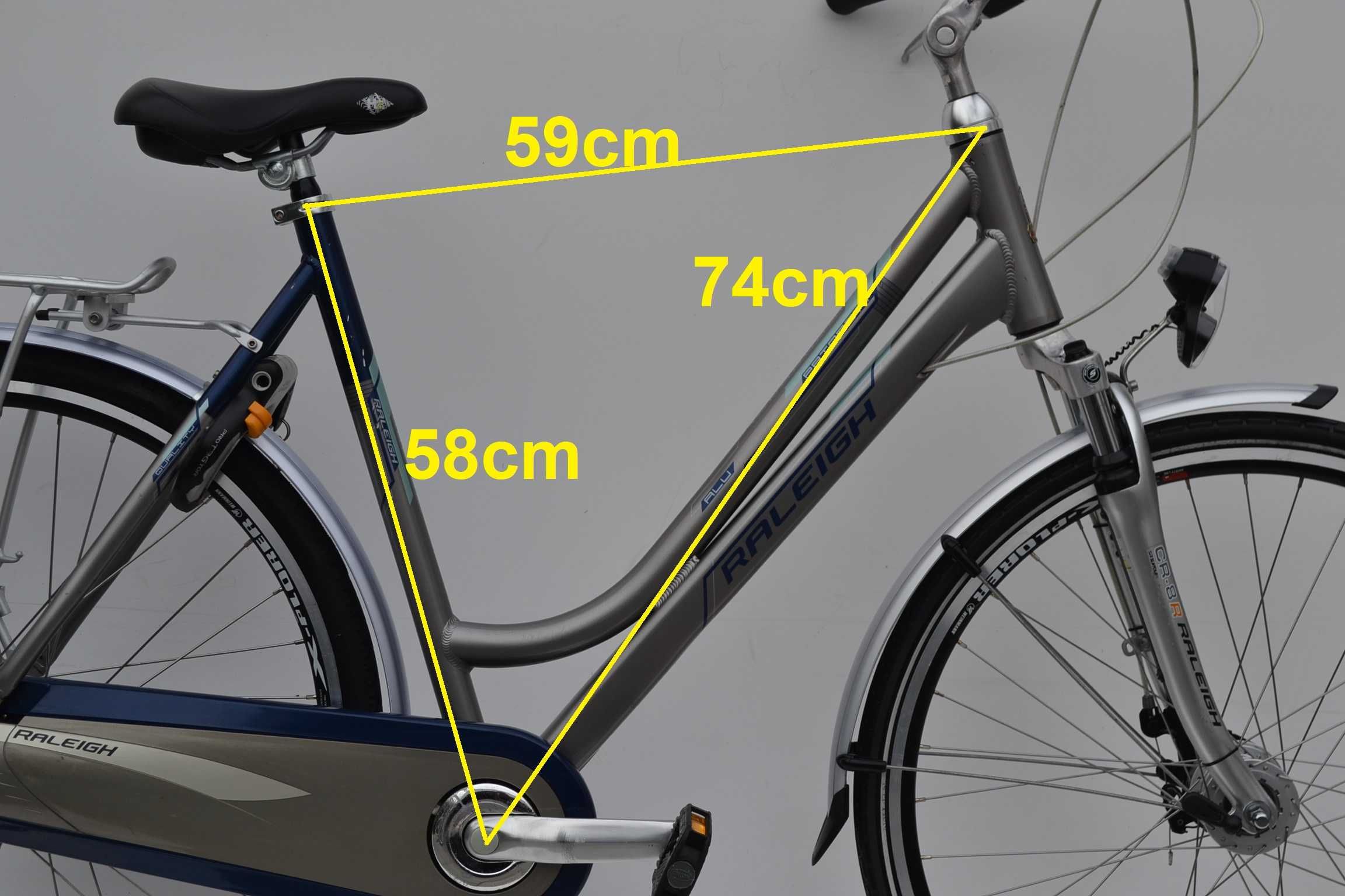 Rower alu miejski holender damka * Raleigh Prority * koła 28 58cm