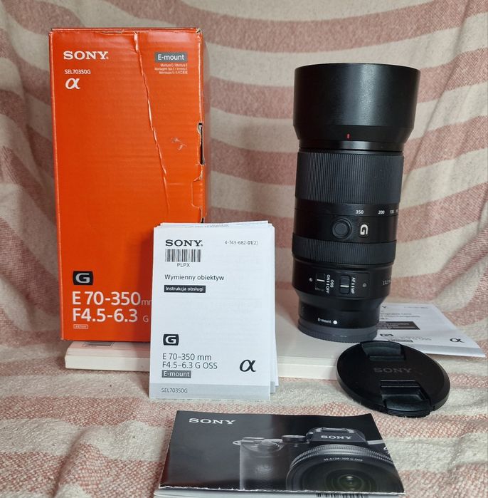 Obiektyw Sony G 70-350 E mount