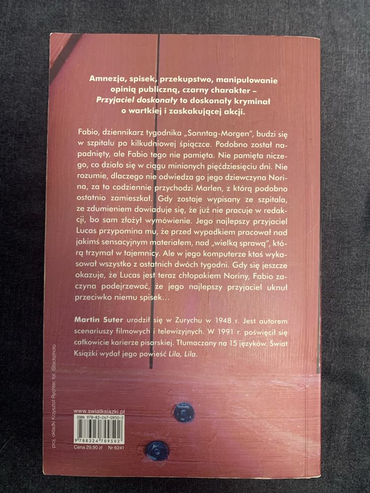„Przyjaciel doskonały” Martin Suter