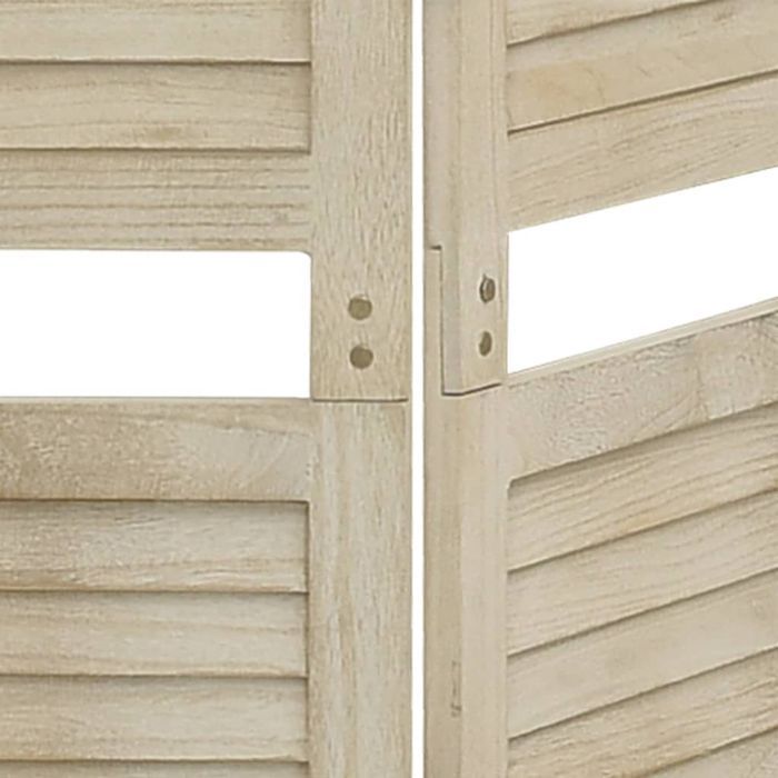 Parawan 3-Panelowy z Litego Drewna Paulownia 105x165 cm