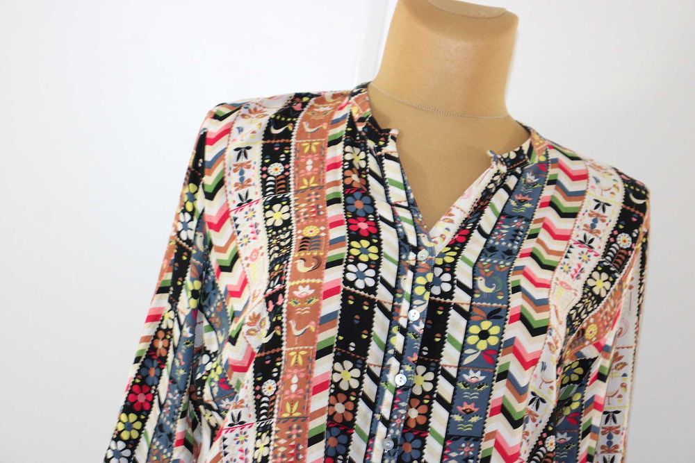 l8 Mona wzorzysta kolorowa damska bluzka koszula 46/48 3XL/4XL