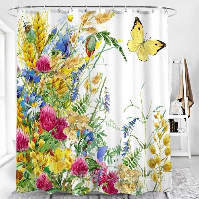 Шторка для ванни і душа тканинна, 180х200