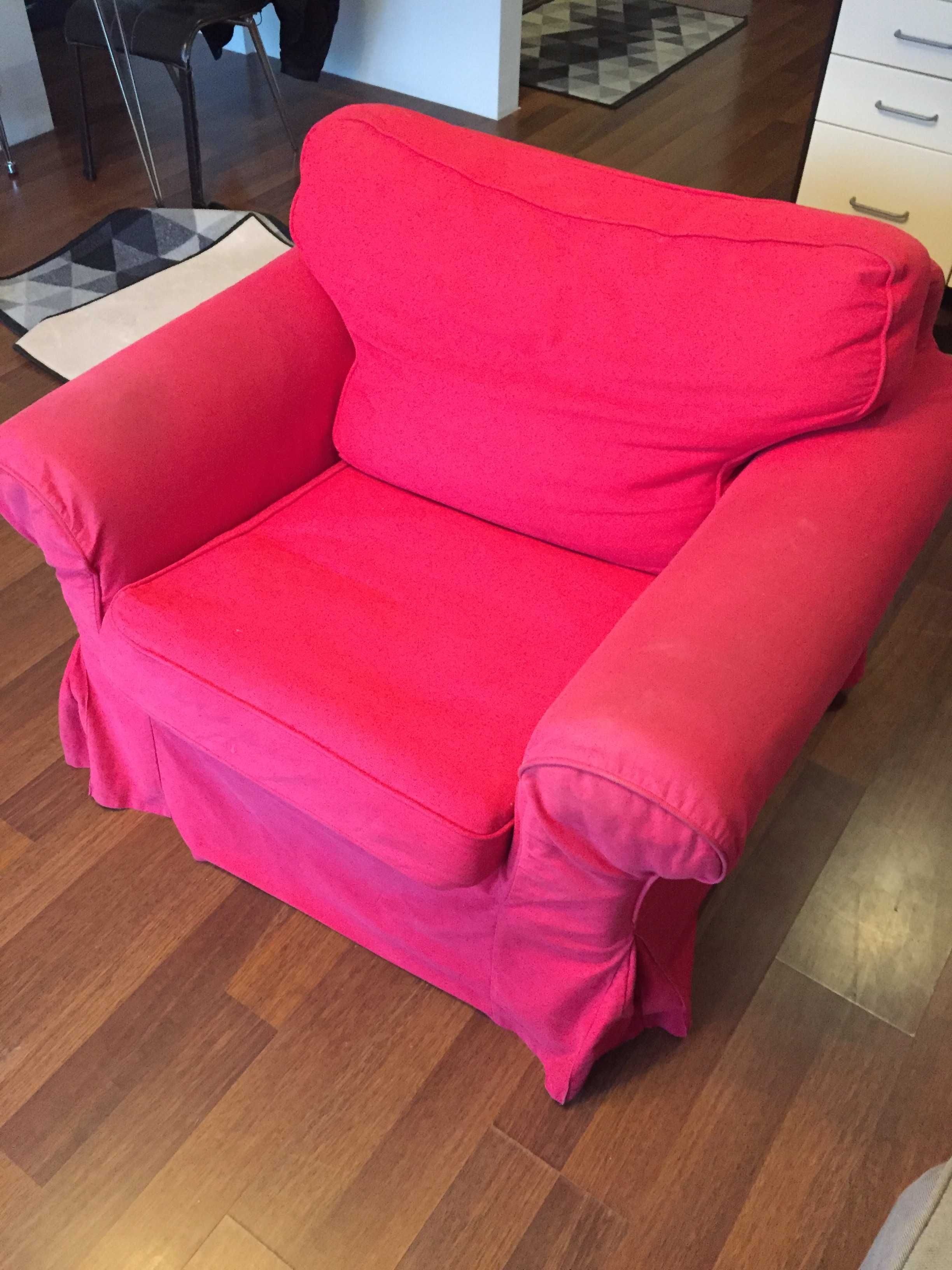 Sprzedam rozkładana sofe i fotel Ektorp z Ikea
