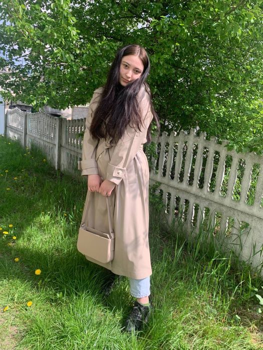 Продам шкіряний тренч