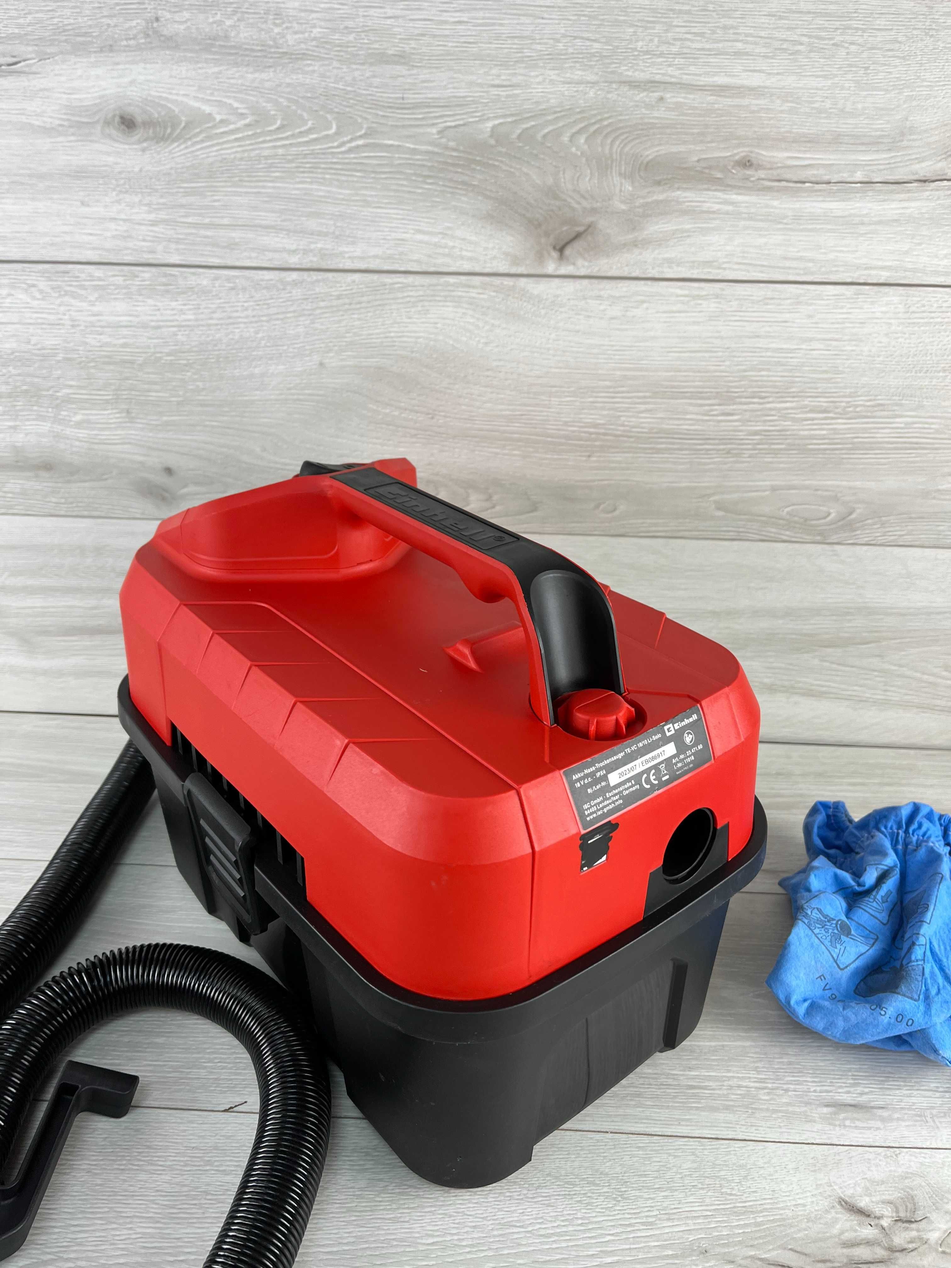 Пылесос для сухой уборки с мешком Einhell TE-VC 18/10 Li Solo без аку