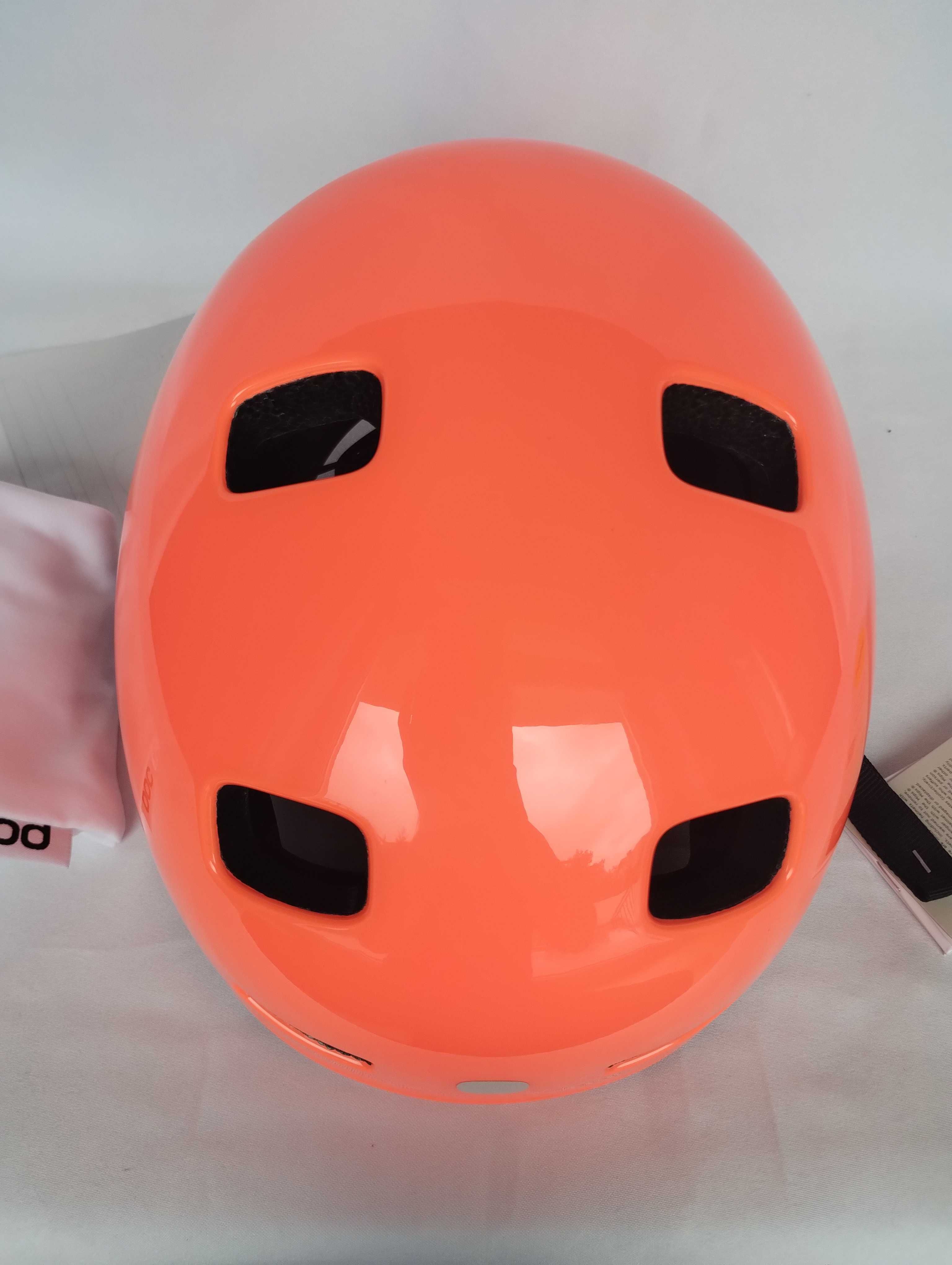 Kask rowerowy dziecięcy Pocito Crane Mips Fluorescent Orange M 55-58cm