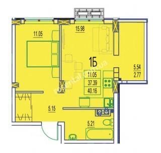 Однокімнатна квартира
