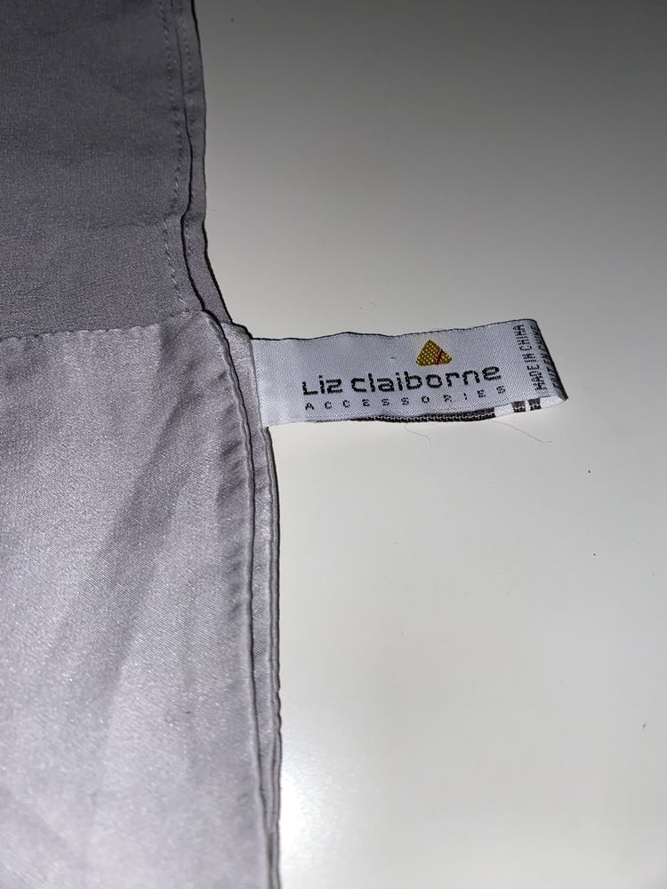Liz Claiborne Jedwabny Szal/ Apaszka 100% Jedwab Nowa