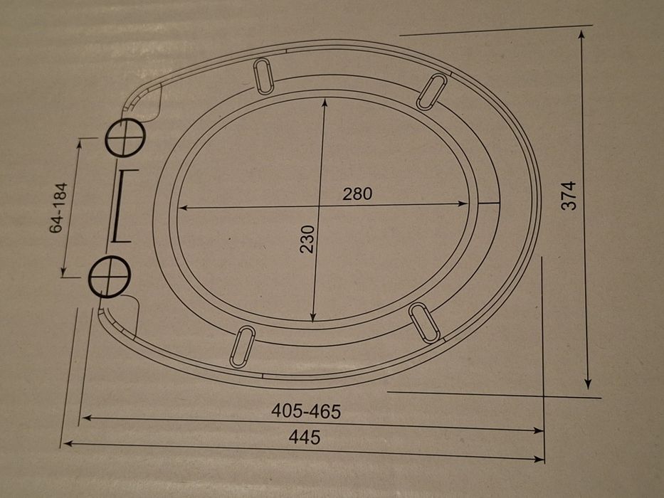 Nowa deska sedesowa, cichy domyk.