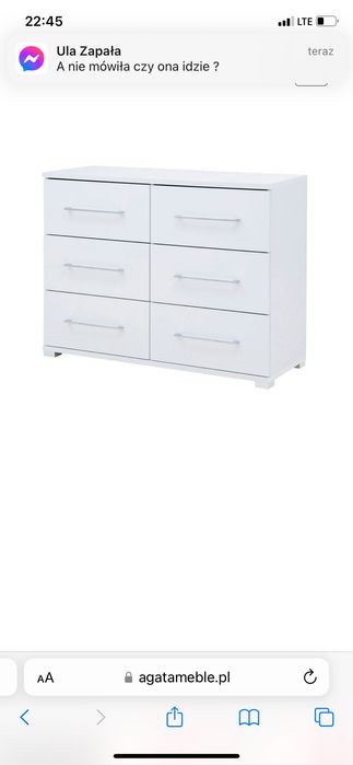 Komoda BIANCO Agata Meble Nowa