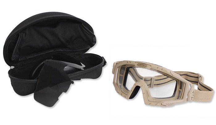 Gogle Oakley balistyczne SI Ballistic Goggle 2.0 Dark Bone Array - 2L