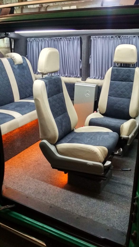 Обшивка салона переоборудование микроавтобусов перетяжка сидений