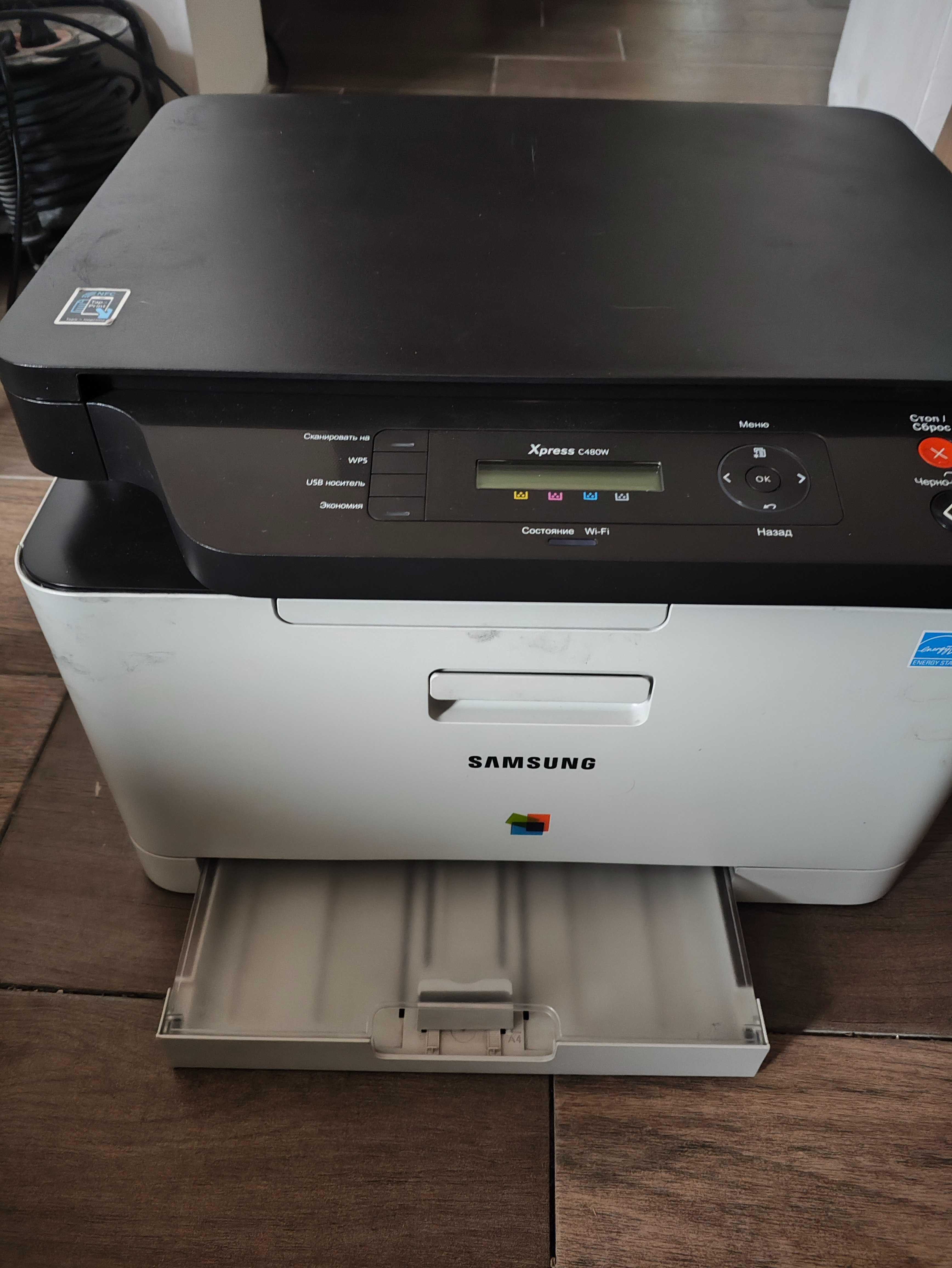 Супер ! Цветное Лазерное МФУ C480W WI-FI. Заправлен обслужен прошит