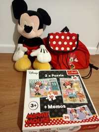 Zestaw Myszki Mickey, puzzle, plecak