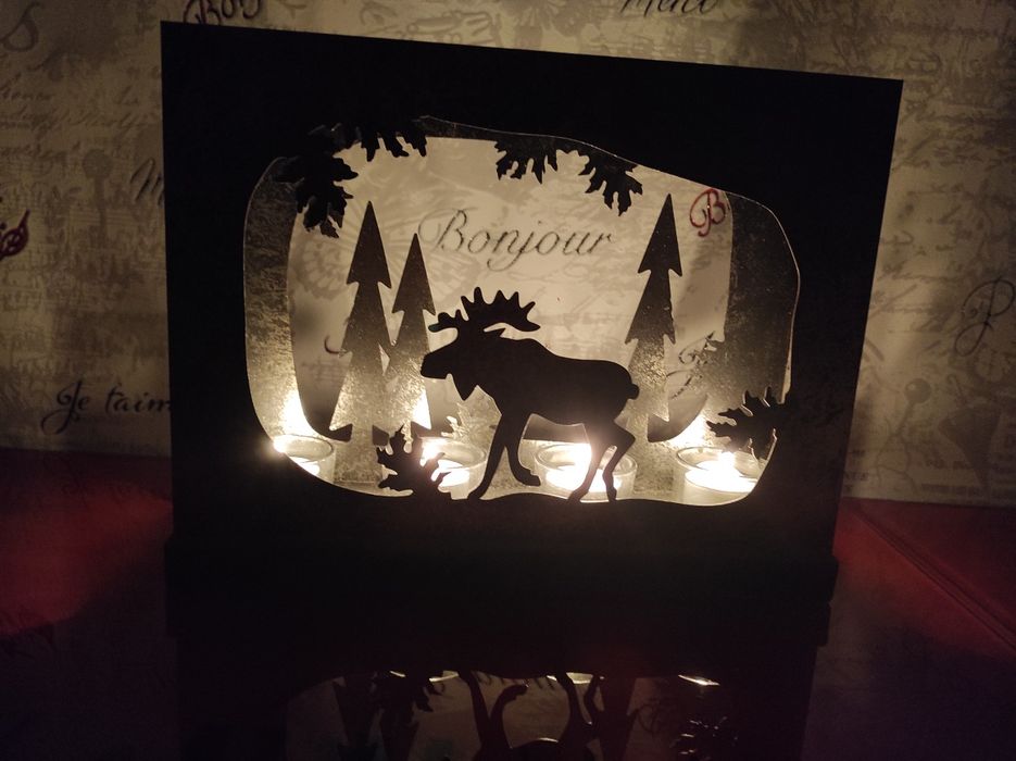 Новорічна гірлянда, свічник, декор.