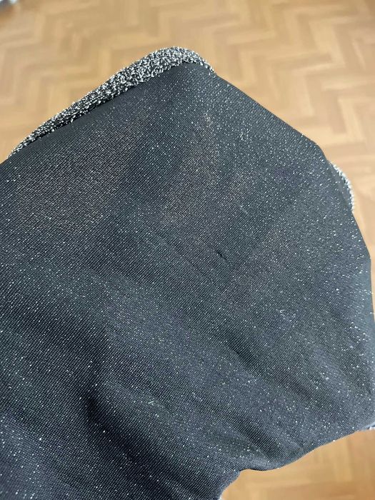 Sinsay crop top srebrny połyskujący halter y2k aesthetic vintage XS 34