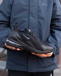 Nike Air Max 270 Triple Black, чоловіче взуття, спортивне взуття