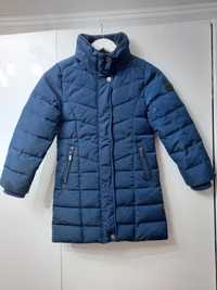 р.128 С&А теплая зимняя куртка пуховик пальто для девочки