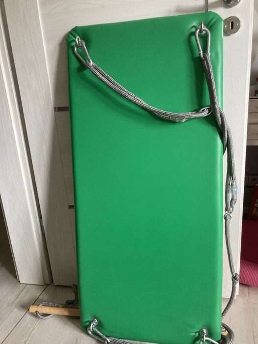 Huśtawka platforma SI zielona jak nowa 110cmx50 cm